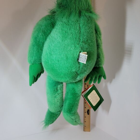 VTG Dr Seuss The GRINCH Plush 1997 Macys Christmas Stuffed Animal Large Book - Picture 10 of 14